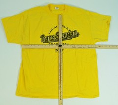 Trans-Siberian Orchestra Local Crew 2017 Yellow Concert Tour Band Shirt XL