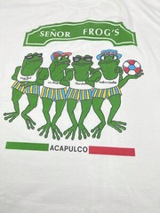 Vintage 90s Senor Frogs Vacation Acapulco Mens XL Single Stitch T Shirt