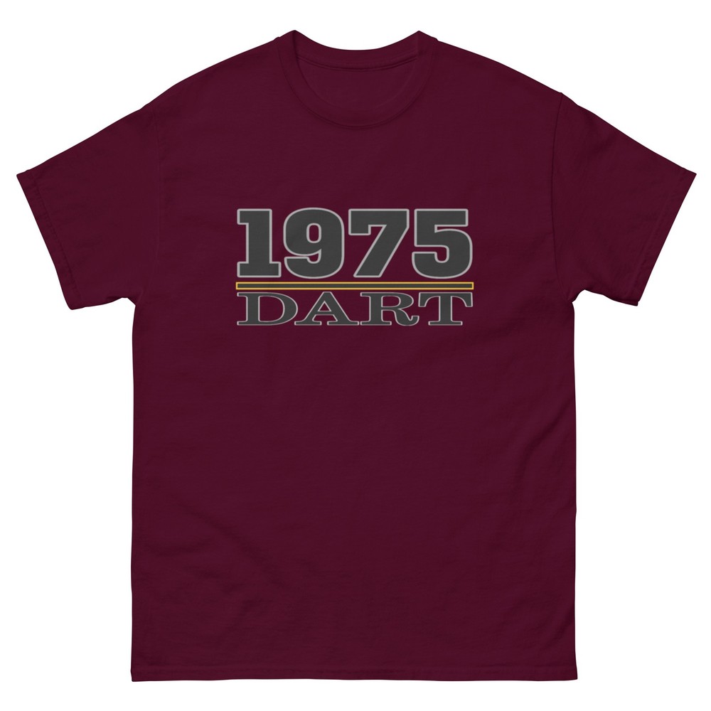1975 DART T SHIRT sizes SMALL thru 5XL available! CHOOSE FROM 10 COLORS!