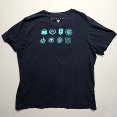 Destiny Bungie Gaming Graphic T Shirt Mens Navy Blue XL Cotton Video Game Tee