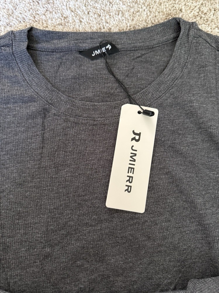 JMIERR MENS GRAY LARGE SHORT SLEEVE SOFT