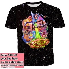 Funny Rick & Morty T-Shirt Double-Sided Unisex Adult Size Large Medium Small