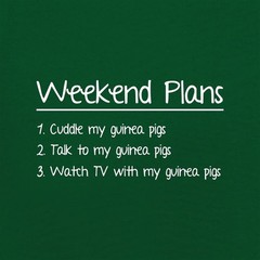 Weekend Plans Guinea Pigs – Mens T-Shirt – Guineas Pig Boars Pet Love Cute Funny