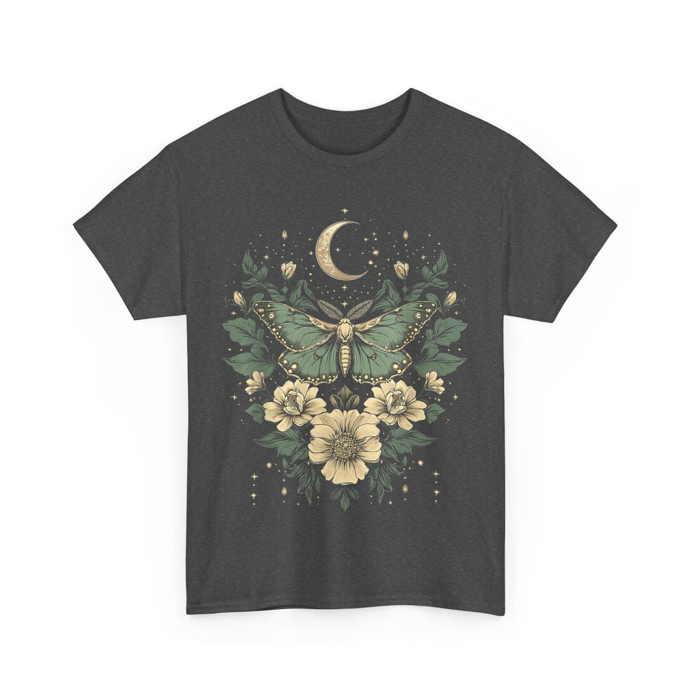 Goblincore Moth and Butterfly Moon Phases Flowers Women Men T-Shirt