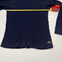 Knocker Active Wear Blue Waffle Knit Long Sleeve Shirt Mens Size Medium