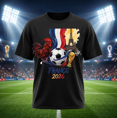 France 2026 FIFA World Cup Soccer T-Shirt, Fans Football Tee FREESHIPS