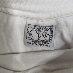 Vintage World View Tshirt XXL Peace Love Harmony Coexist 90s Single Stitch Retro