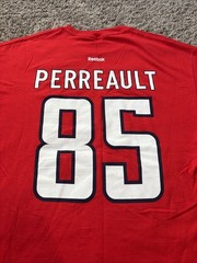 Washington Capitals MATHIEU PERREAULT 85 Hockey Jersey T Shirt Red XL Tee Reebok