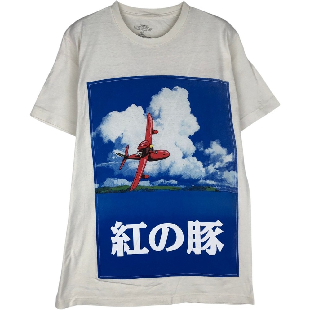 Used PORCO ROSSO Porco Rosso movie t-shirt men’s size M (approx.)
