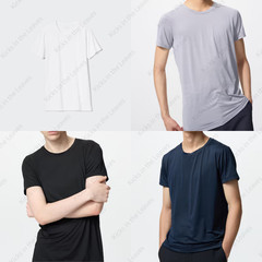[2PCS SAME COLOR] UNIQLO AIRism Crew Neck T-shirt XS-4XL Men 482519 Japan NWT