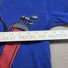 Vintage Number 1 Dad T-Shirt Blue Medium Made in USA Single Stitch