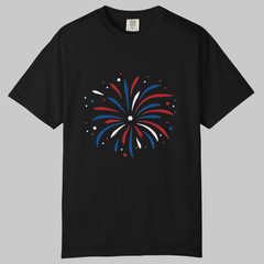 Festives Fireworks TShirts Design, Comfort Colors T Shirt, Unisex Streetwear Tee