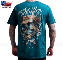 Sullen Art Collective Octopus King Premium SCM8053 Short Sleeve T-shirt For Men
