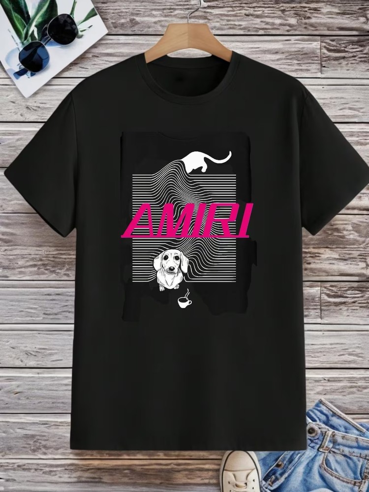 Black Neutral T-Shirt, 220g, 100% Pure Cotton, Superior Quality, Printed with Ey
