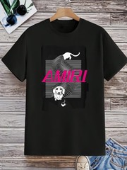 Black Neutral T-Shirt, 220g, 100% Pure Cotton, Superior Quality, Printed with Ey