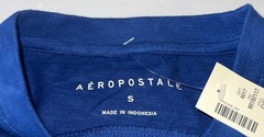 NWT Aeropostale Mens, Young Mens T-Shirt Small Blue & White Ombré Short Sleeves