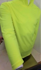 Hi Vis Long Sleeve Safety Shirt With Hoodie, Polyester Birdeye Mesh Fabric