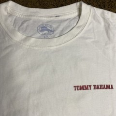 TOMMY BAHAMA T-Shirt Tees The Season Golf Santa Palm Trees Men’s XL White EUC