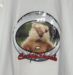 Vintage 2003 Y2K Caddyshack White Ringer Medium T-Shirt NOS