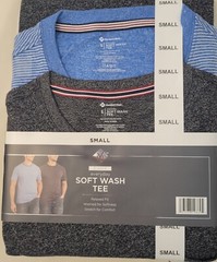 Member’s Mark Men’s 2-Pack Everyday Soft Wash Tee Sz S