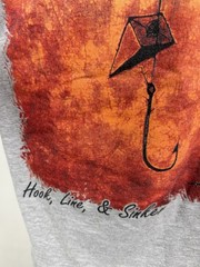 Salt Life Shirt Mens Medium Heather Gray Pocket Tee Deep Sea Fishing Outdoor Dad