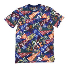 Polo Ralph Lauren Men’s Navy Prep Rally Logo Print Crew-Neck Sleep T-Shirt