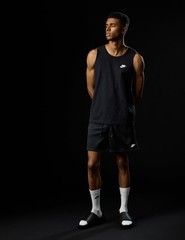 Nike Men’s Sportswear Club Tank, Black/White, Small – Black/White – Small