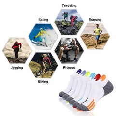 6 Pack Men’s Ankle Low Cut Athletic Tab Socks Sport Comfort Cushion Hosiery