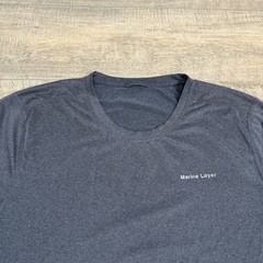 Marine Layer Mens Active T-Shirt Size Large Poly Spandex Blend Super Soft B19