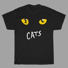 Cats Broadway Musical Show Men’s Black T-Shirt Size S to 5XL