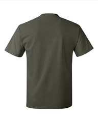 Hanes 5250 4XL 5XL Authentic Short Sleeve Men’s Cotton T-Shirt Fatigue Green