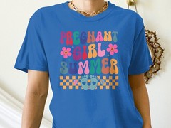 Pregnant Girl Summer T-Shirt – Funny Maternity Tee for Cool Moms-to-Be