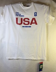OFFICIAL MERCHANDISE FIFA World Cup 2026 USA White red, blue lettering Men’s L