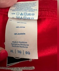 Hasbro Port & Company Cosplay Red Power Ranger Short Sleeve T-Shirt Size XL