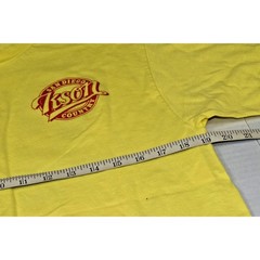 Vintage T-Shirt Hanes Single Stitch Size L San Diego Firefighters Made USA 1989