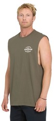 Quiksilver Men’s The Shed Tank Top – Oversized Cotton Muscle Tank, Grape Leaf