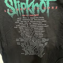 Slipknot All Hope Is Gone 2009 Tour T-Shirt Mens Size XL Double Sided Rare