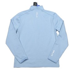 RLX Ralph Lauren Men’s Light Blue Solid 1/4 Zip Fleece Lined Pullover Shirt