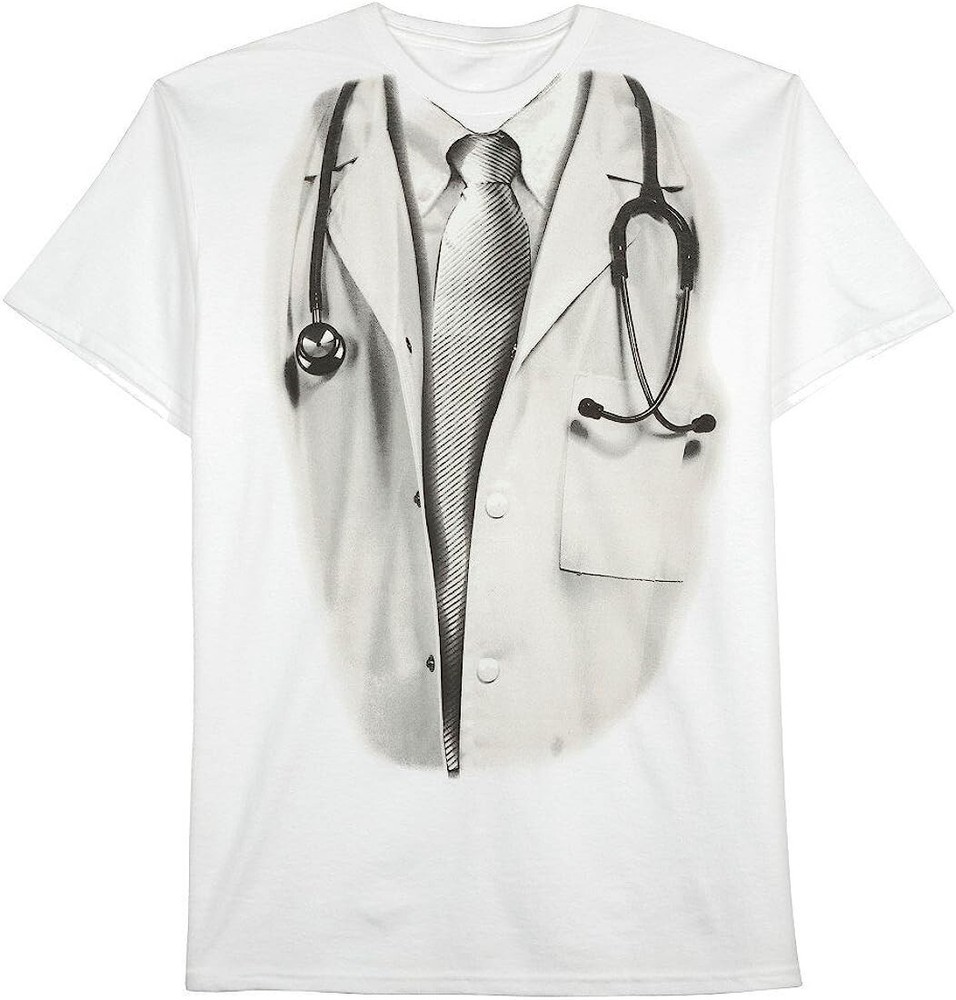 Hybrid Apparel Men’s Graphic T-Shirt Men’s Large Male Doctor NWOT Free Ship