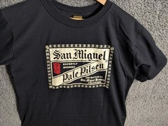 San Miguel Shirt Men L Black Graphic Philippines Brewery Pacific Island Brew Tee