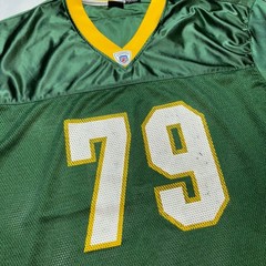 Vintage Starter Football Jersey #79 Size 2XL Green Yellow Mesh XXL Practice Y2K