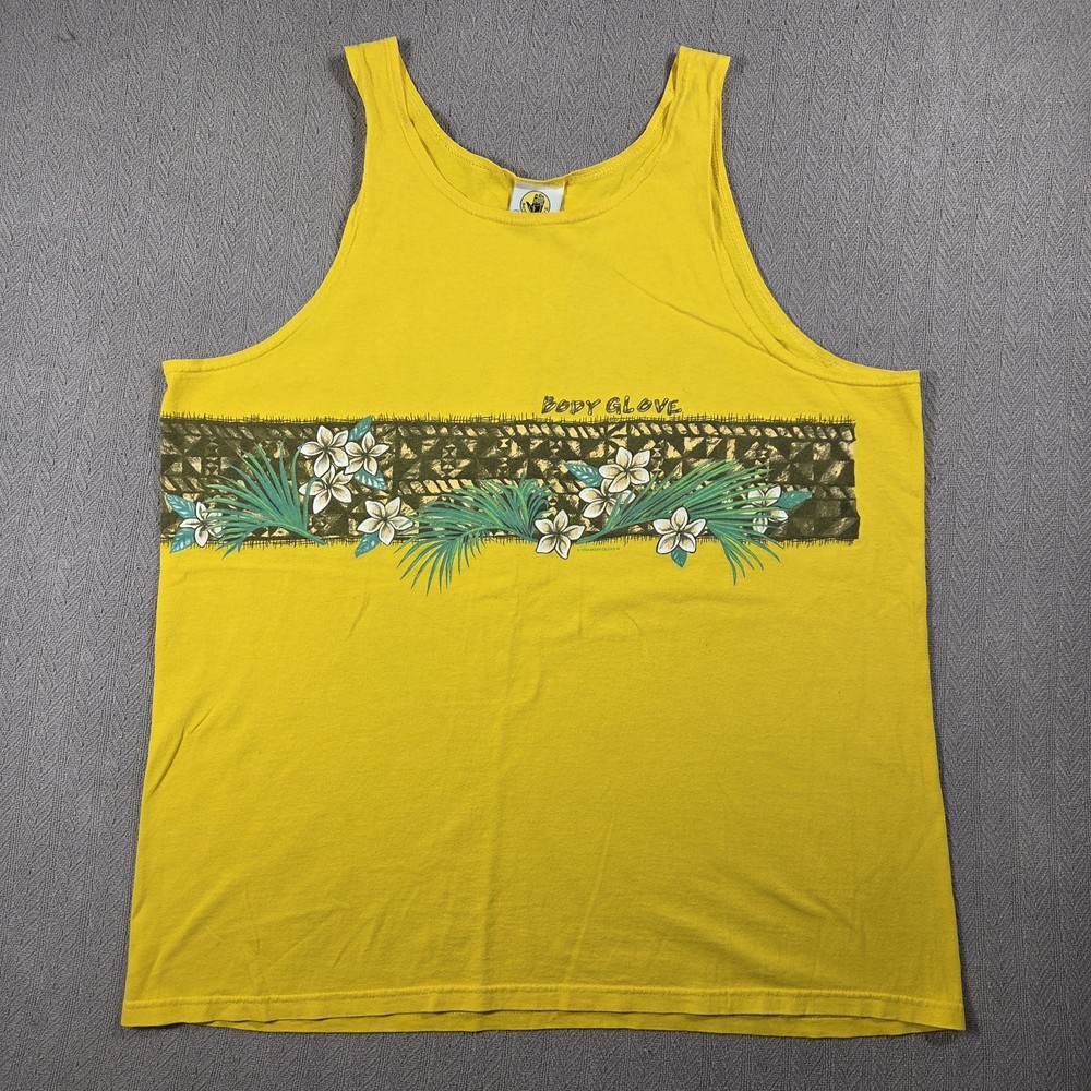 Vintage Body Glove Tank Top Beach Wear Surf Skate Mens XL Made in USA