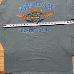 Vintage Y2K 2000 Harley-Davidson Shreveport Louisiana Long Sleeve Biker Shirt XL
