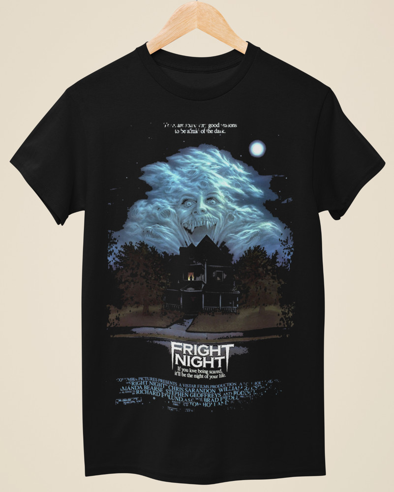 Fright Night – Movie Poster Inspired Unisex Black T-Shirt