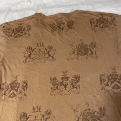 Request Shirt Mens 2XL XXL Brown Y2K Cyber Punk Mall Goth Grunge Dragon Sword