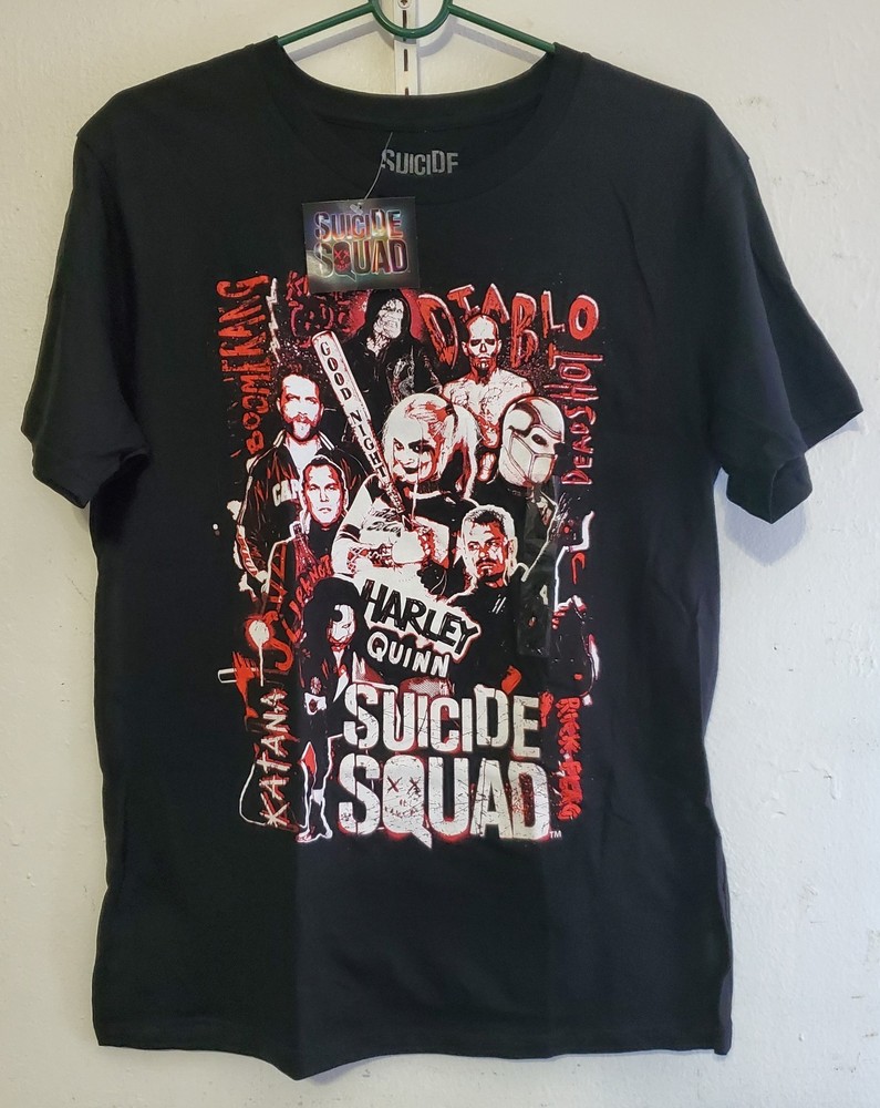 Suicide Squad T Shirt Black Harley Quinn Size Medium Cotton New