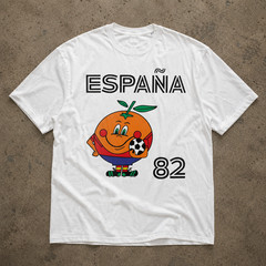 Spain Soccer Cartoon Graphic Tee Mens Womens Vintage Style ESPANA T-Shirt Black