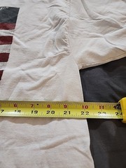Rare Table Talk Band Shirt Fruit Loom White American Flag Logo Merch T Shirt XL