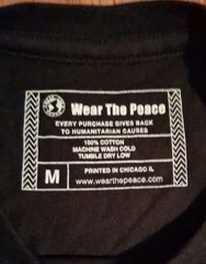 Wear The Peace Poppy Of Palestine Tee Shirt Size M