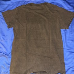 Men’s Gildan Heavy Cotton Ann Arbor Graphic Vintage Print Brown T-Shirt Size S